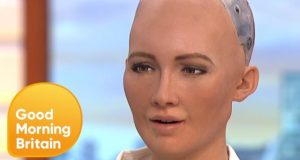 Humanoid Robot Tells Jokes on Good Morning Britain